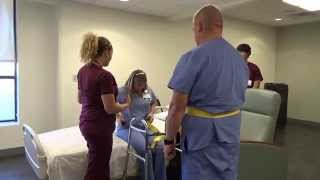 Physical Therapy Transfer Training  How To Transfer From Wheelchair To Bed [upl. by Keary]