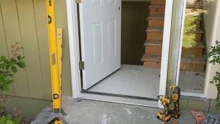 Jeld Wen Front Door Installation  Really crappy products and craftsmanship PART 1 [upl. by Thorlie930]