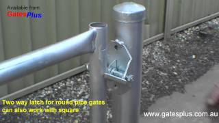 Gate Latch 2 way for round pipe and square [upl. by Mendoza]