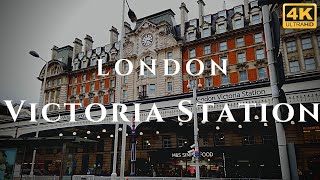 London Victoria Station Walk Through England 4K [upl. by Rosio]