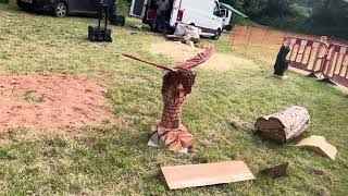 A fabulous range of wooden sculpture at Caerleon festival 2024 [upl. by Shig]