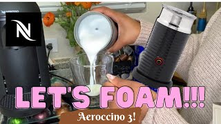 How To Foam Milk With Aeroccino 3 Make Coffee With Foam Tips amp Tricks  Easy Foamed Latte Recipe [upl. by Ingeberg]